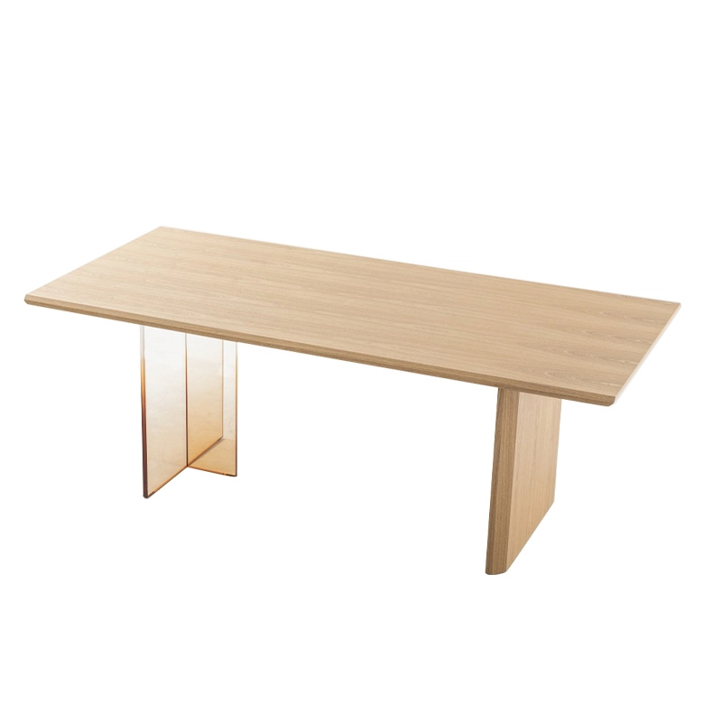 2 Rectangular wood dining table meeting table