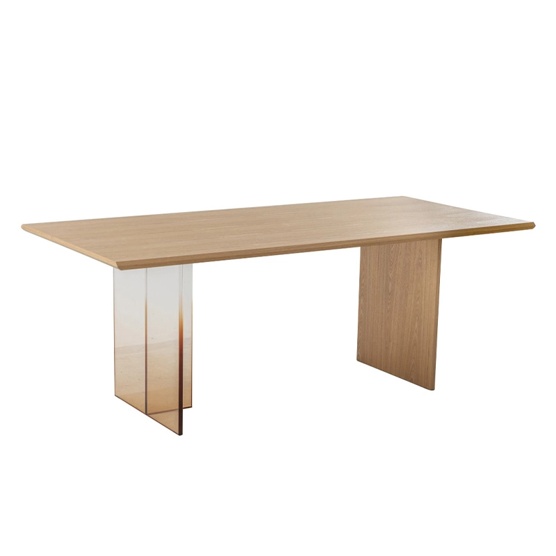 3 Rectangular wood dining table meeting table