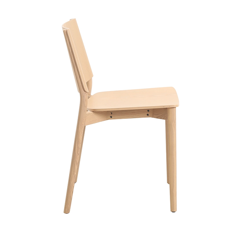3 Wooden dining chair with bent plywood seat and back
