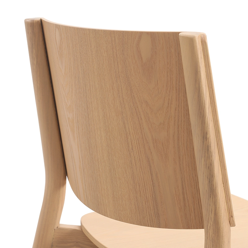 7 Wooden dining chair with bent plywood seat and back