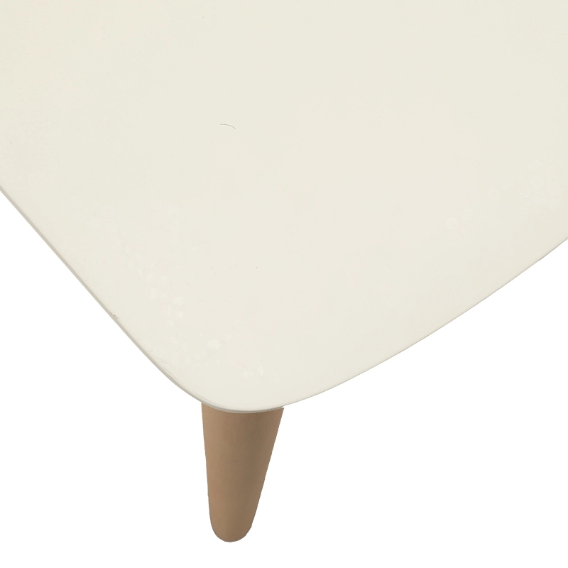 8 Wooden frame dining chair with plastic seat and back